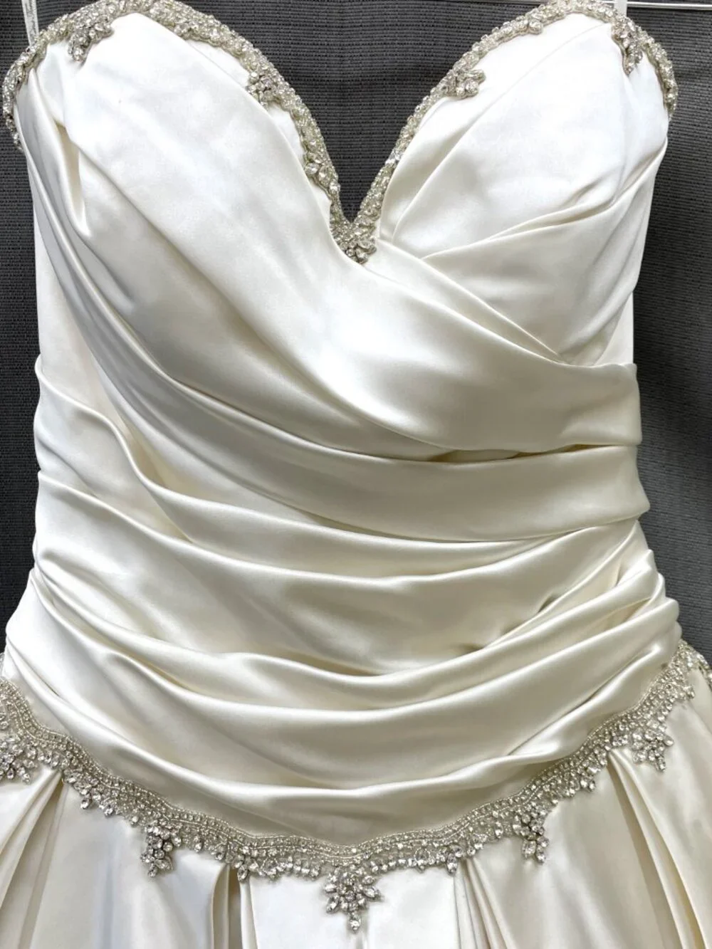 Satin Ballgown Pnina Tornai Princess Corset Wedding Gown - Picture 5 of 13